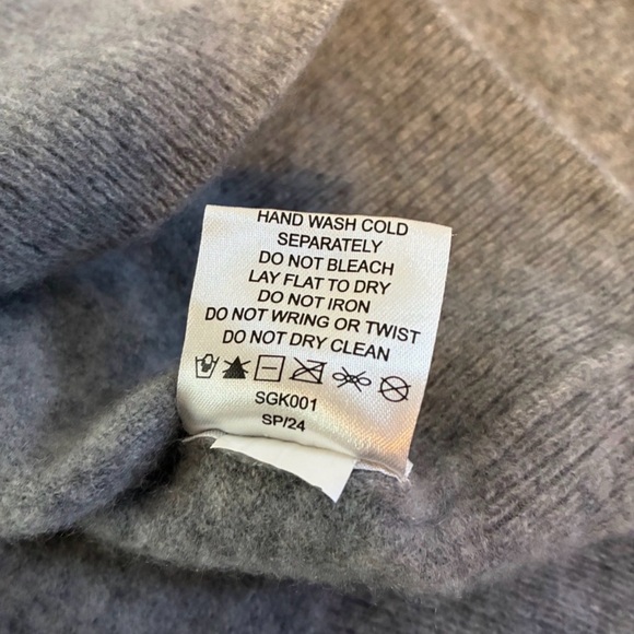 Quince Womens 100% Cashmere Crew Neck Sweater Heather Gray Luxury Medium Cozy - Picture 10 of 12